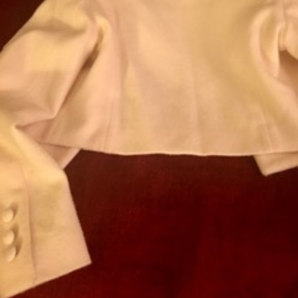 81st and Park Wool Ivory Bolero Jacket - Picture 9 of 10